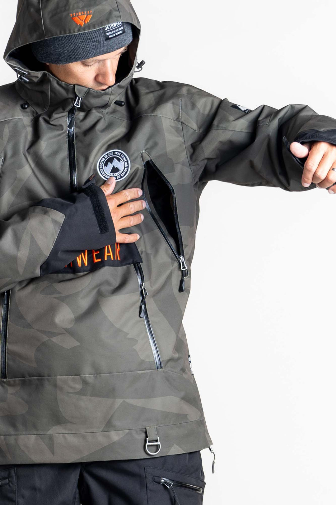 Jethwear flight anorak - moss burst