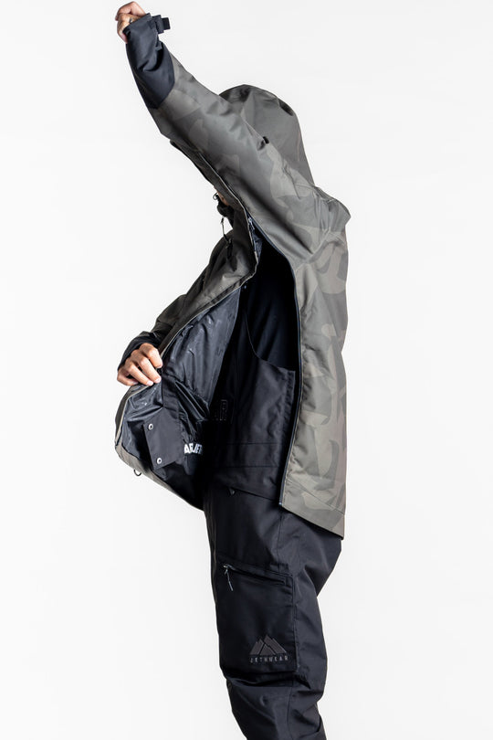 Jethwear flight anorak - moss burst