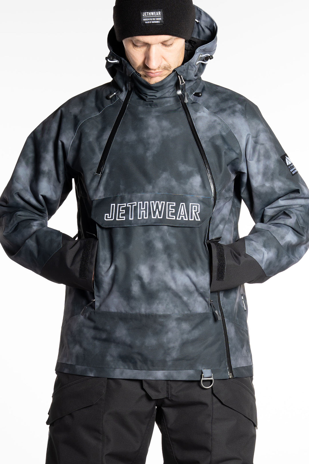 Jethwear Flight Anorak - 40g vuorattu skootteritakki Dark TieDye