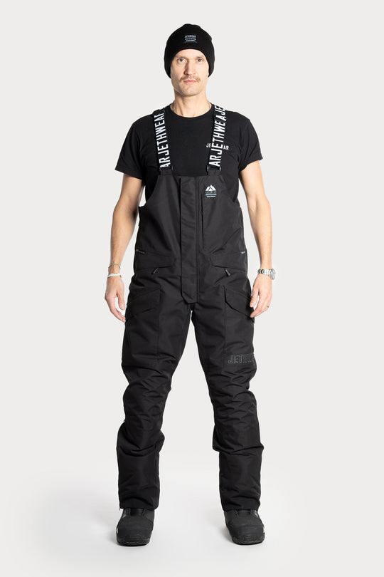 Jethwear M's Treeline Bib Pant - Vuorittomat skootterihousut, musta