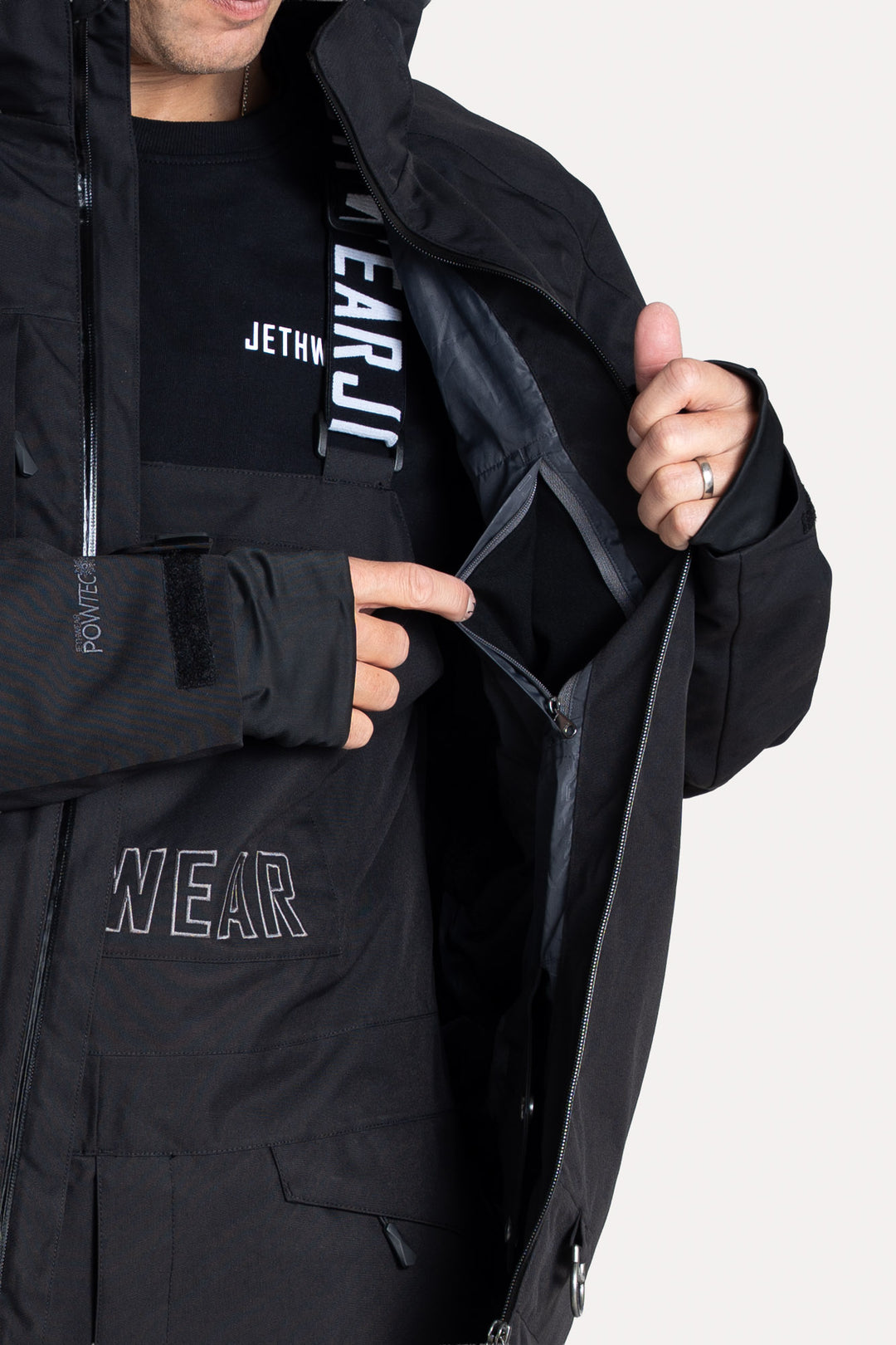 Jethwear Burn Jacket - Svart Skaljacka