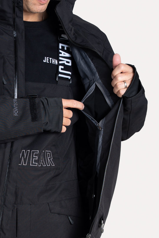 Jethwear Burn Jacket - Svart Skaljacka