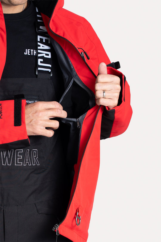 Jethwear Burn Jacket - Röd Skaljacka
