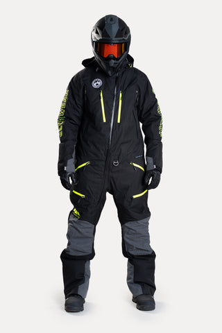 Jethwear Freedom Suit - Vuorillinen lumihaalari musta/keltainen