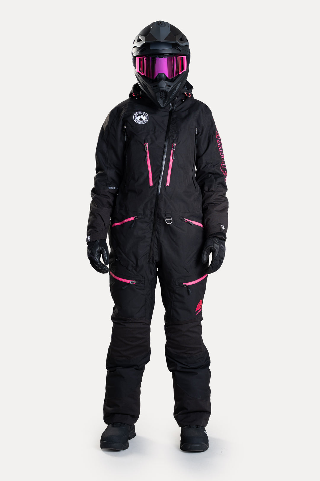 Jethwear W's Freedom Suit - Fodrad Skoteroverall Svart/Rosa