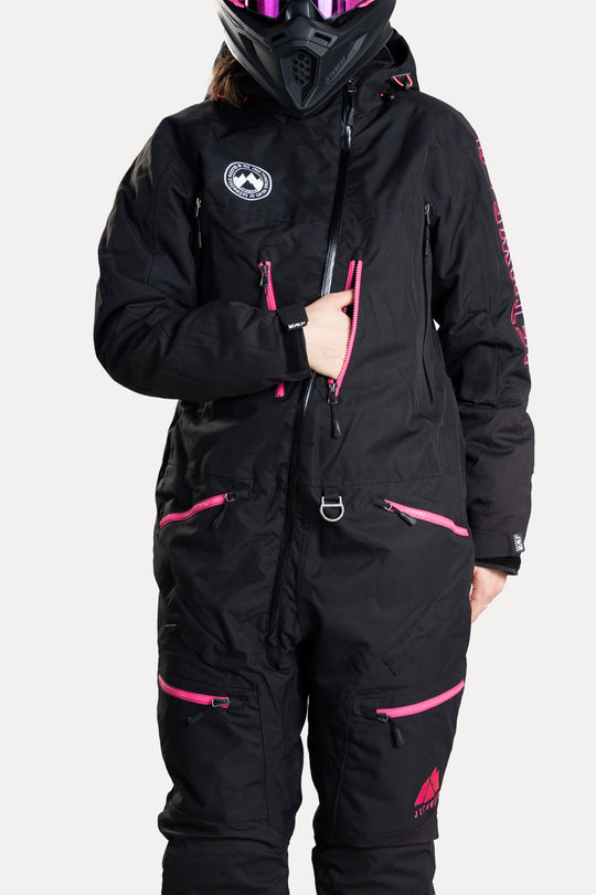 Jethwear W's Freedom Suit - Fodrad Skoteroverall Svart/Rosa