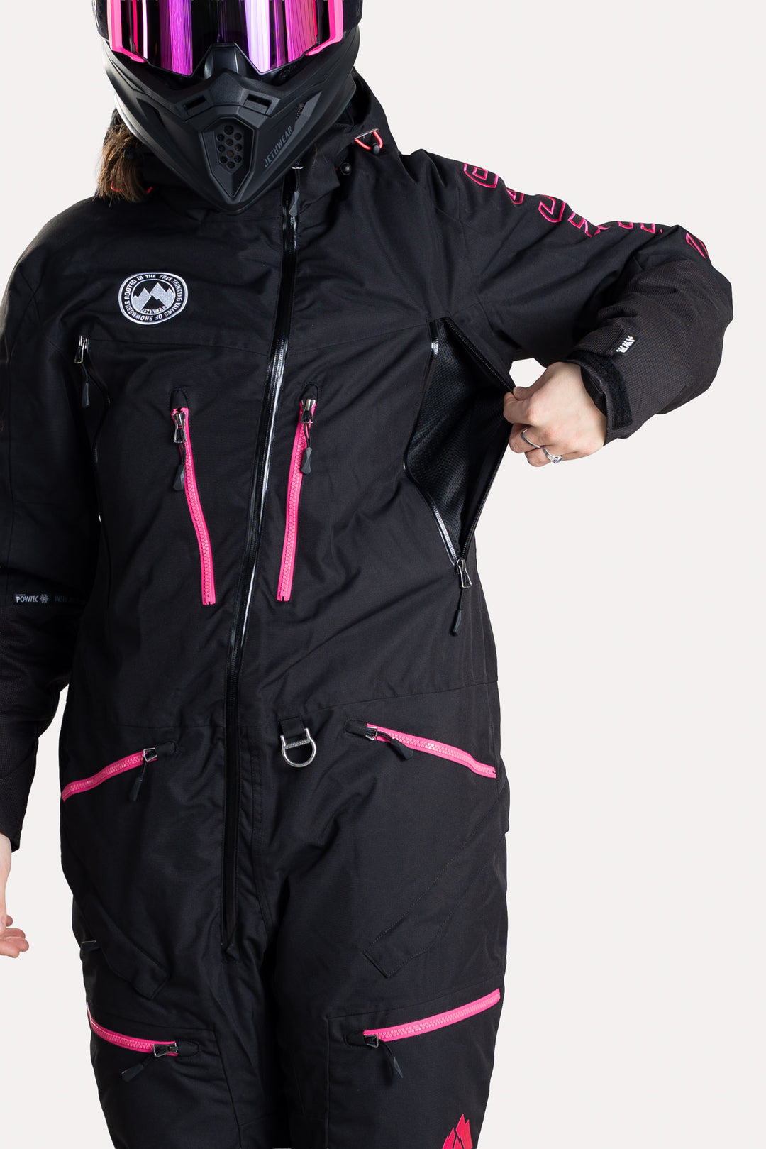 Jethwear W's Freedom Suit - Fodrad Skoteroverall Svart/Rosa
