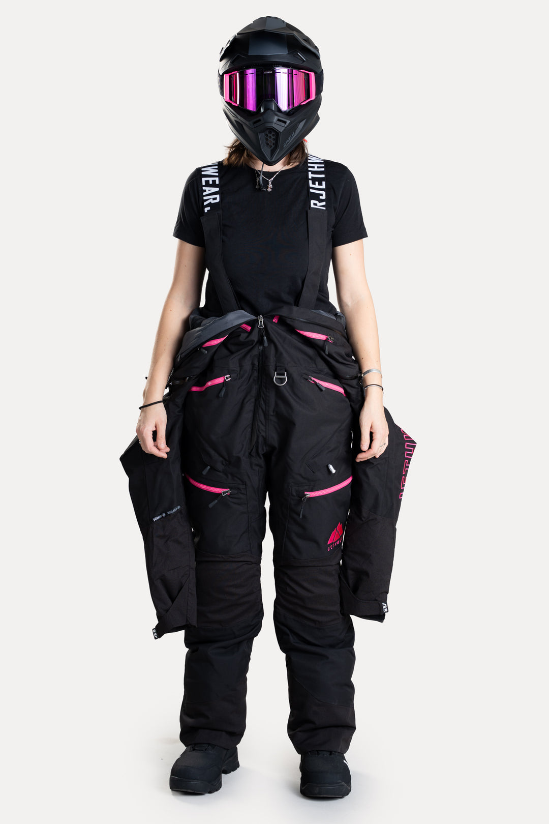 Jethwear W's Freedom Suit - Fodrad Skoteroverall Svart/Rosa