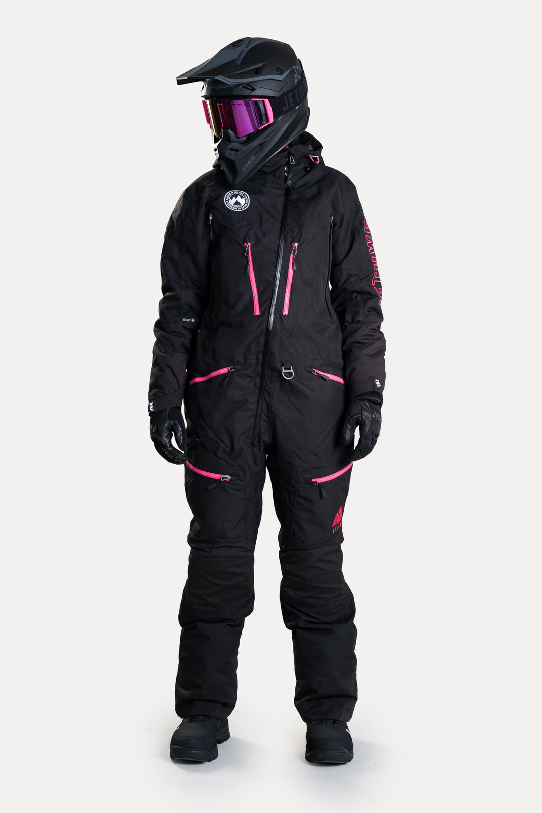 Jethwear W's Freedom Suit - Fodrad Skoteroverall Svart/Rosa