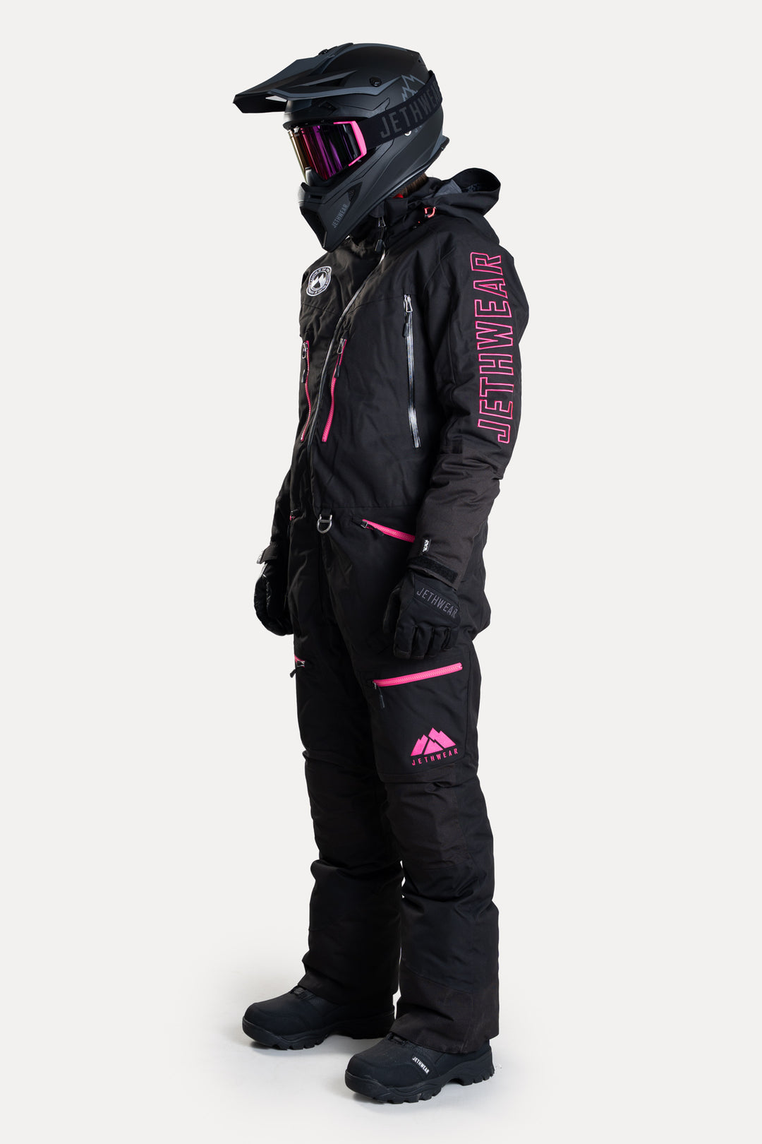 Jethwear W's Freedom Suit - Fodrad Skoteroverall Svart/Rosa