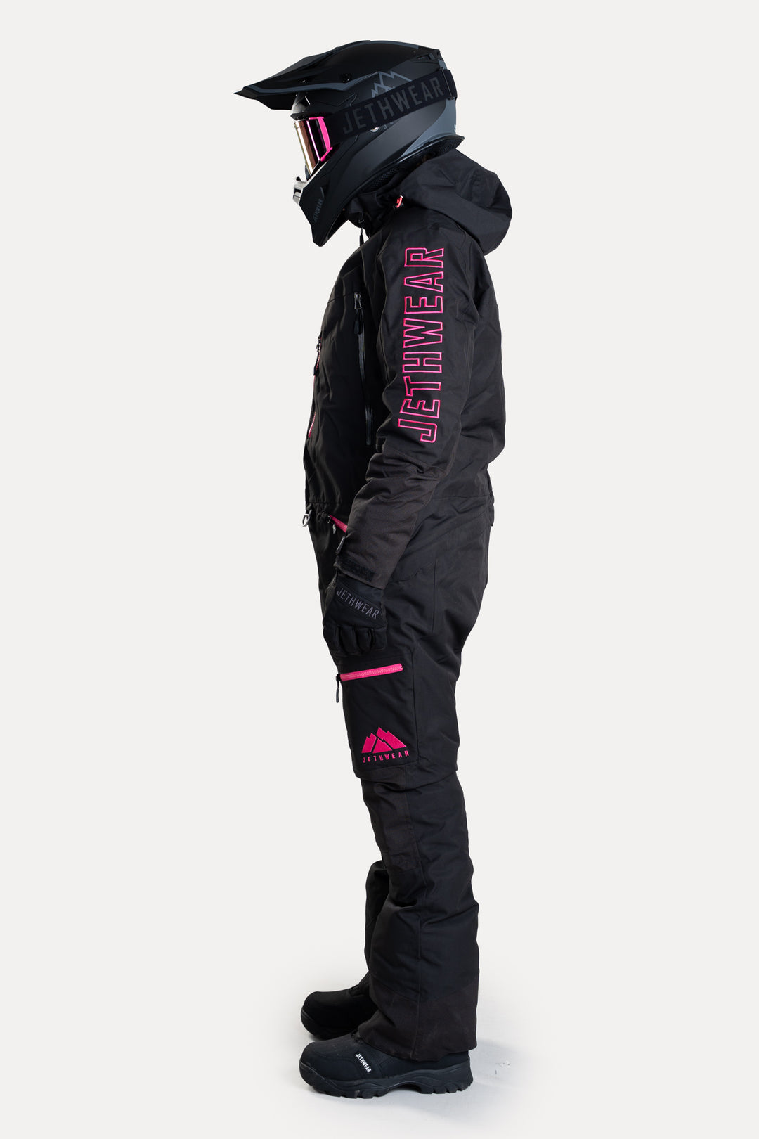Jethwear W's Freedom Suit - Fodrad Skoteroverall Svart/Rosa