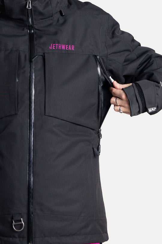 Jethwear Venture Jacket - Black/Flower S.A.F.E