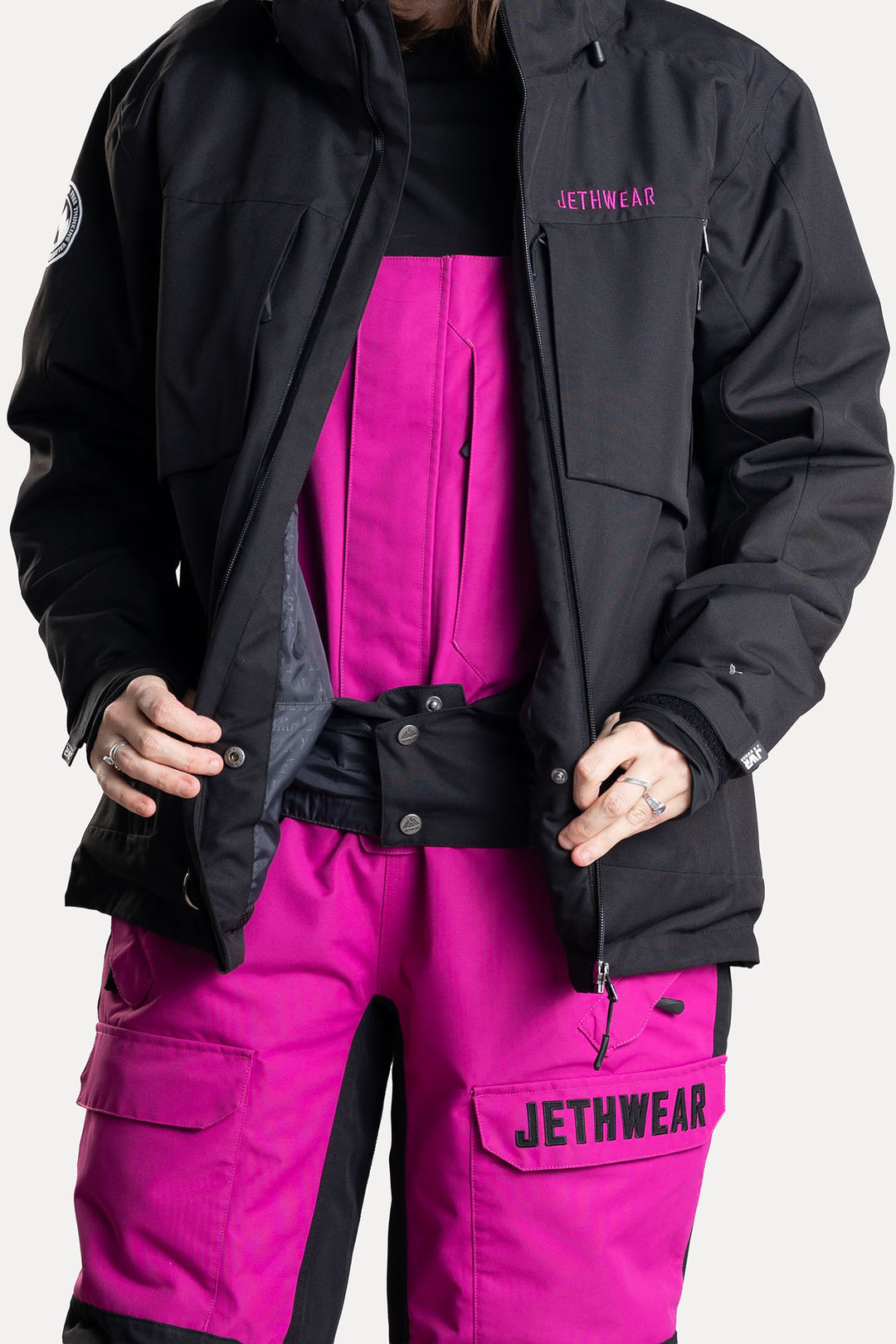 Jethwear Venture Jacket - Black/Flower S.A.F.E