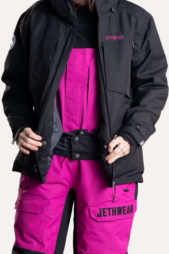 Jethwear Venture Jacket - Black/Flower S.A.F.E