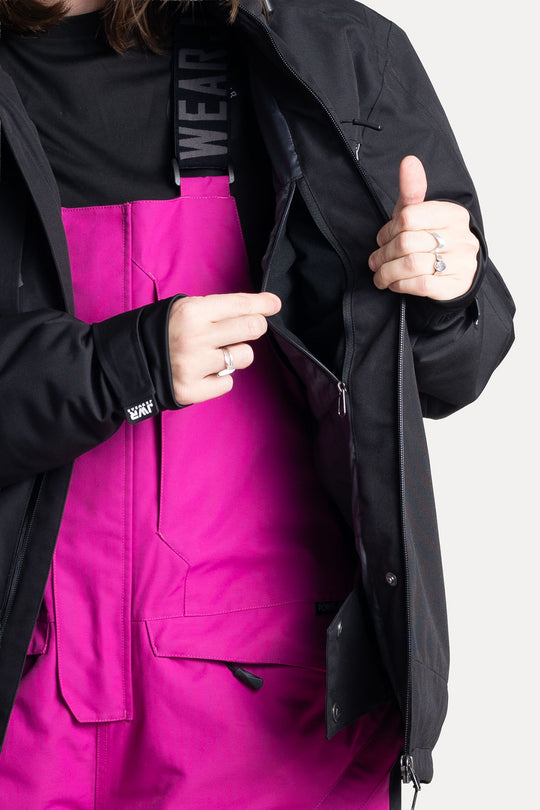 Jethwear Venture Jacket - Black/Flower S.A.F.E