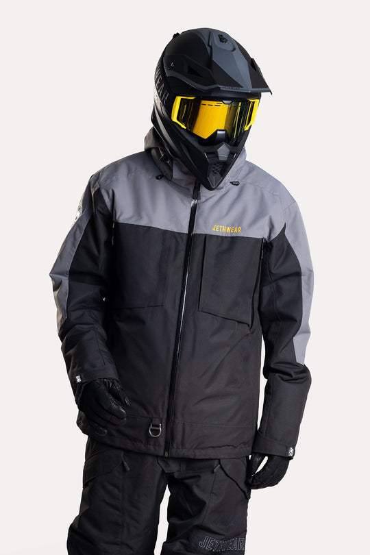 Jethwear Venture Jacket - Black/Grey/Yellow S.A.F.E