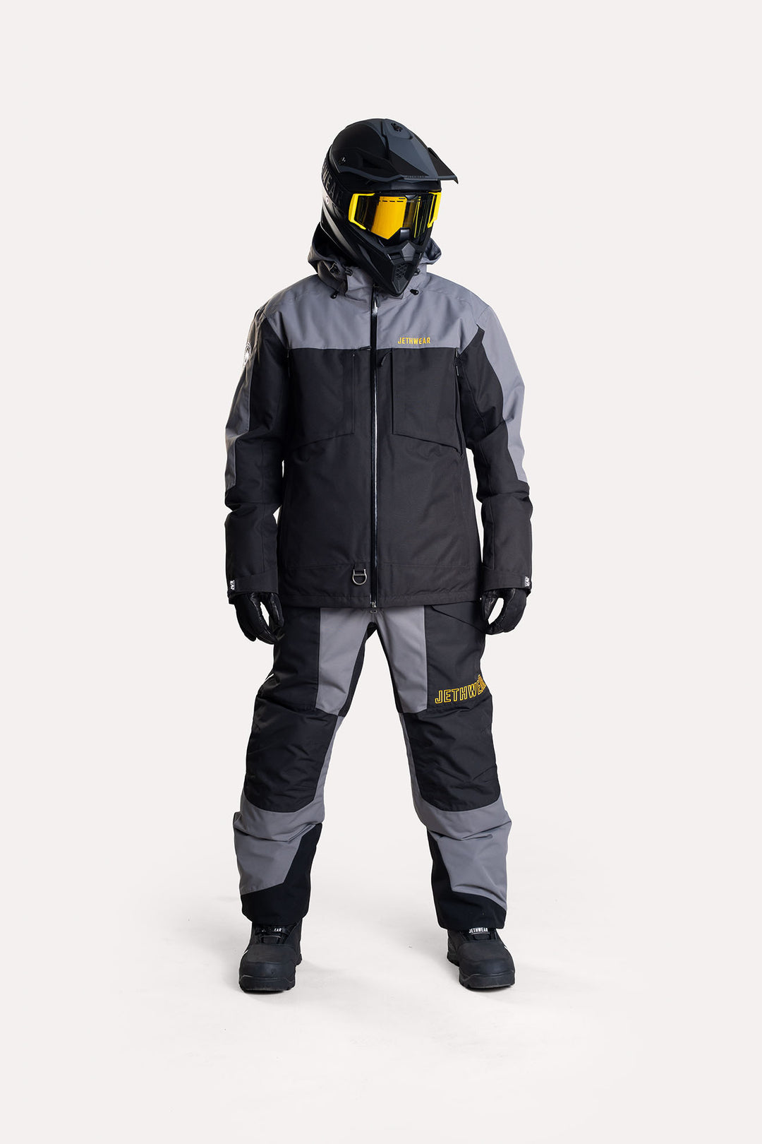 Jethwear Venture Jacket - Black/Grey/Yellow S.A.F.E