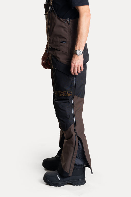 Jethwear M's Treeline Bib Pant - Earth/Black Skalbyxor