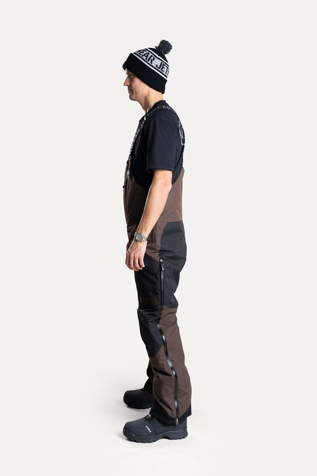 Jethwear M's Treeline Bib Pant - Earth/Black Skalbyxor