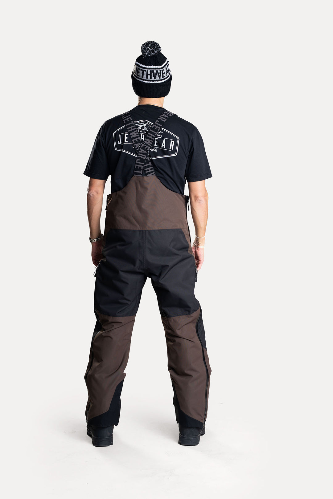 Jethwear M's Treeline Bib Pant - Earth/Black Skalbyxor