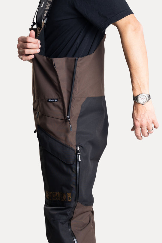 Jethwear M's Treeline Bib Pant - Earth/Black Skalbyxor