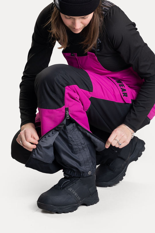 Jethwear W's Treeline Bib Pant - Flower/Black 60g