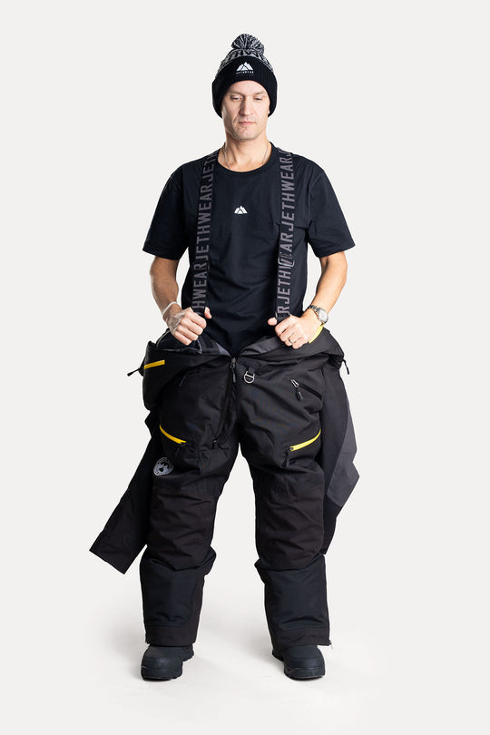 Jethwear M's Venture Suit - Black/Iron/Yellow S.A.F.E
