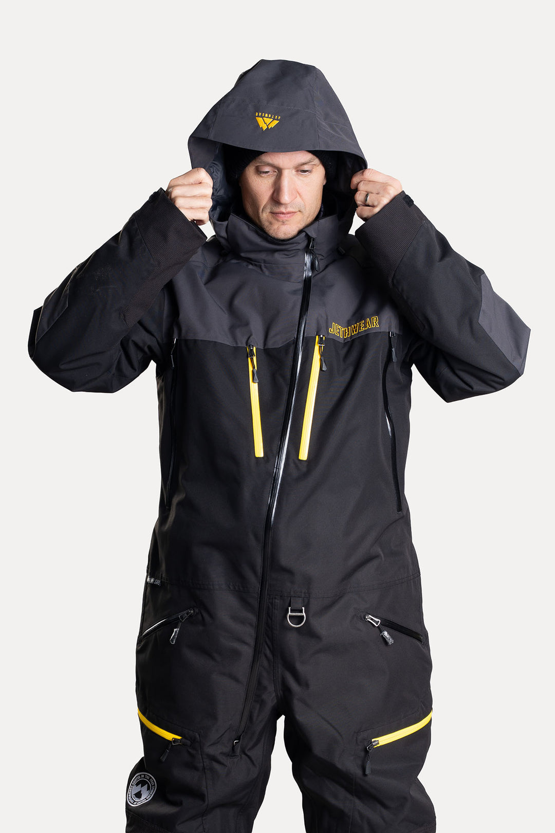 Jethwear M's Venture Suit - Black/Iron/Yellow S.A.F.E