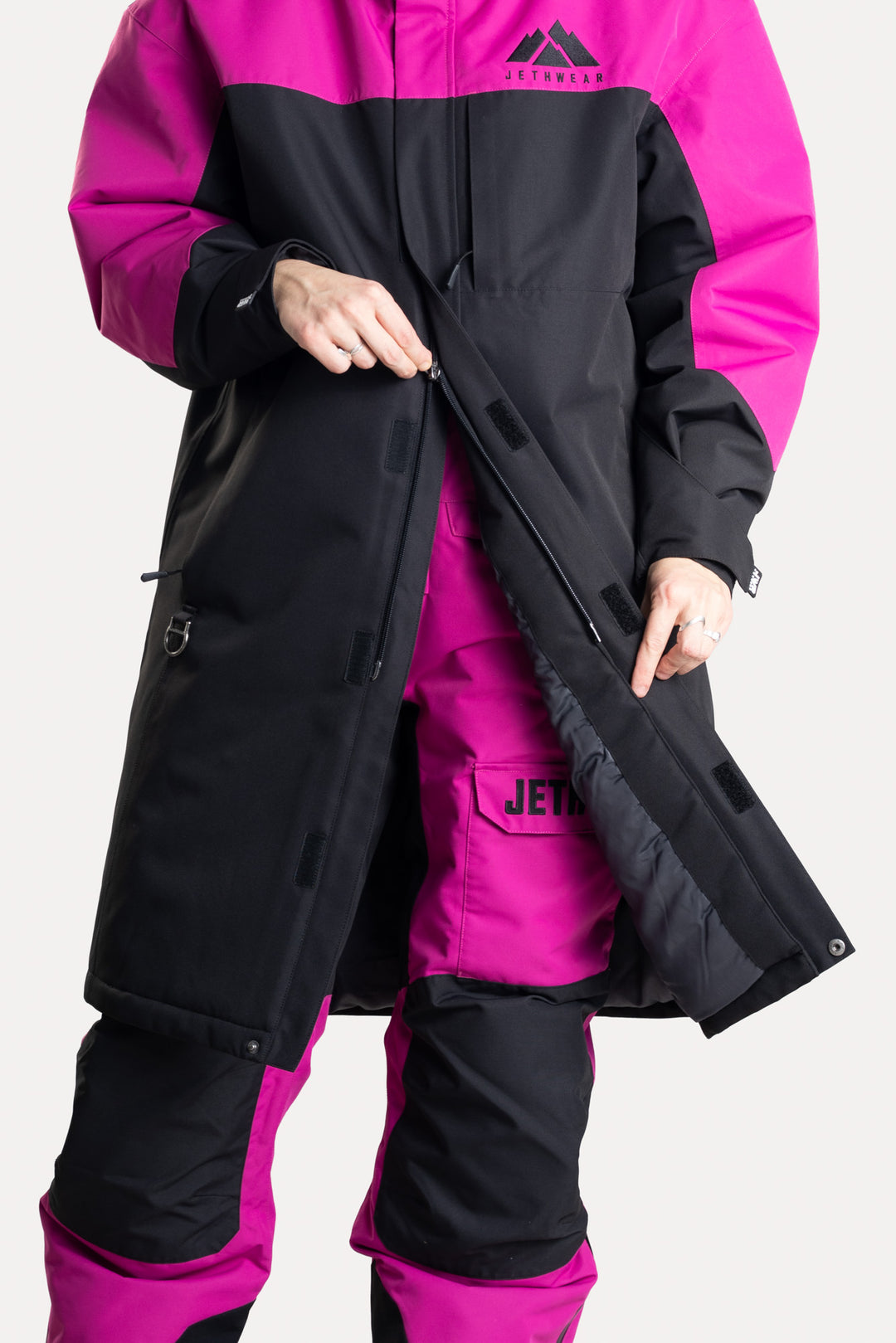 Jethwear Pit Coat - Black/FlowerDepårock