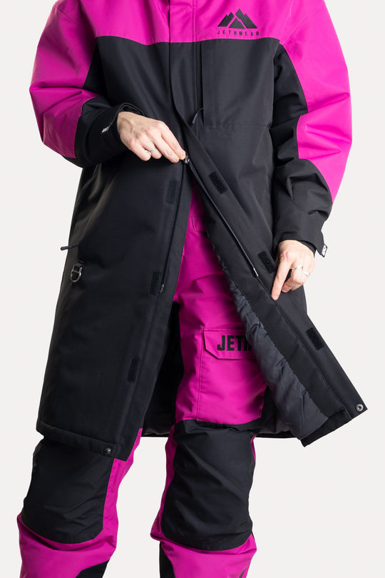 Jethwear Pit Coat - Black/FlowerDepårock
