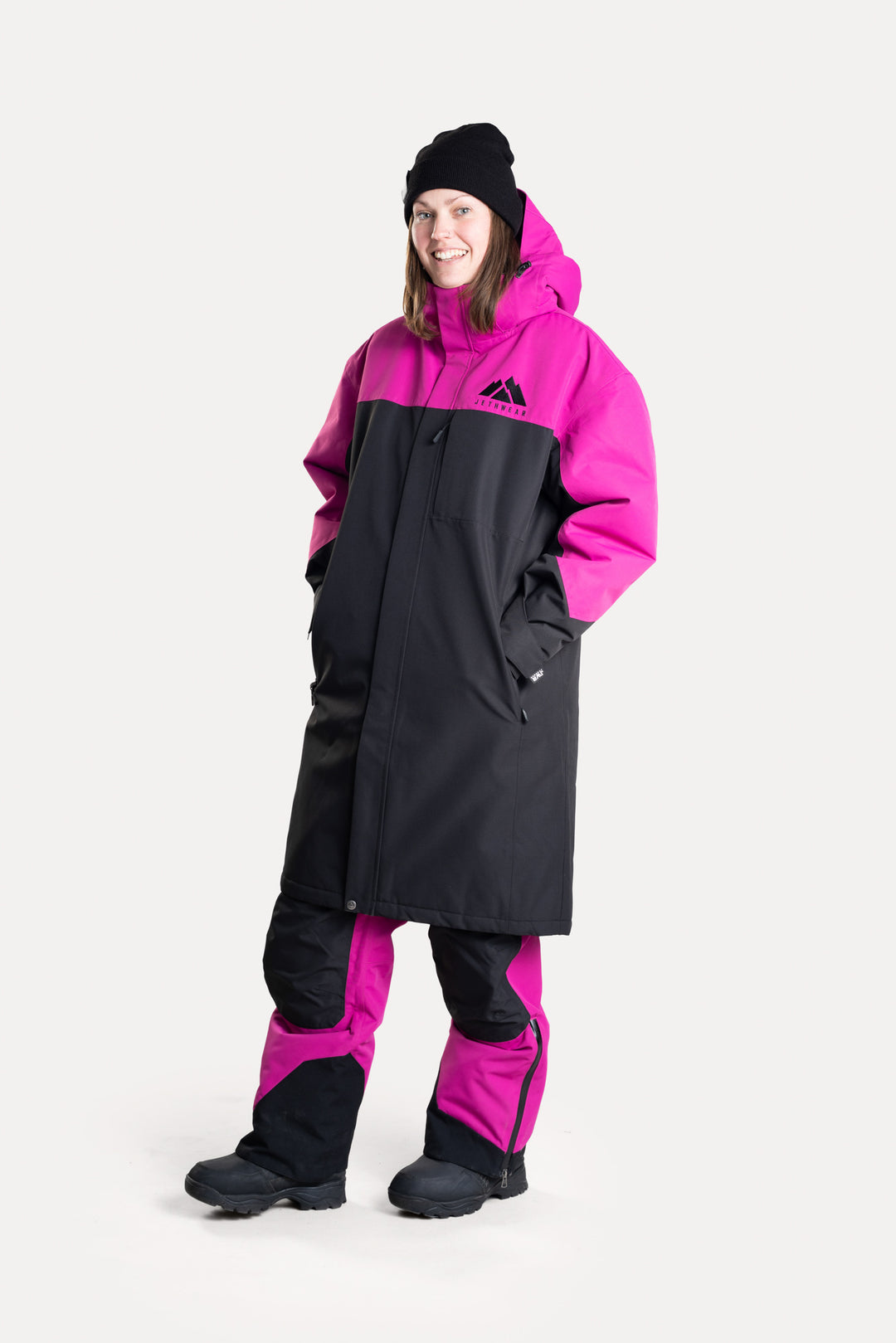 Jethwear Pit Coat - Black/FlowerDepårock
