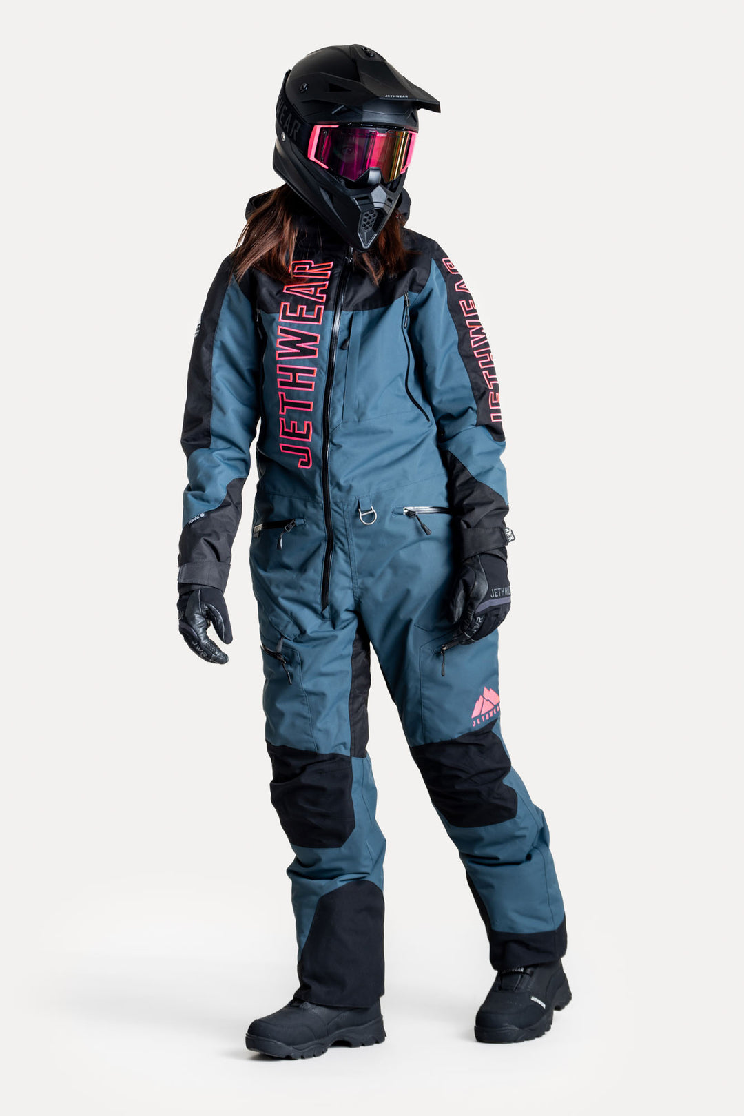 Jethwear w on yksivuorattu skootterin sininen haalari