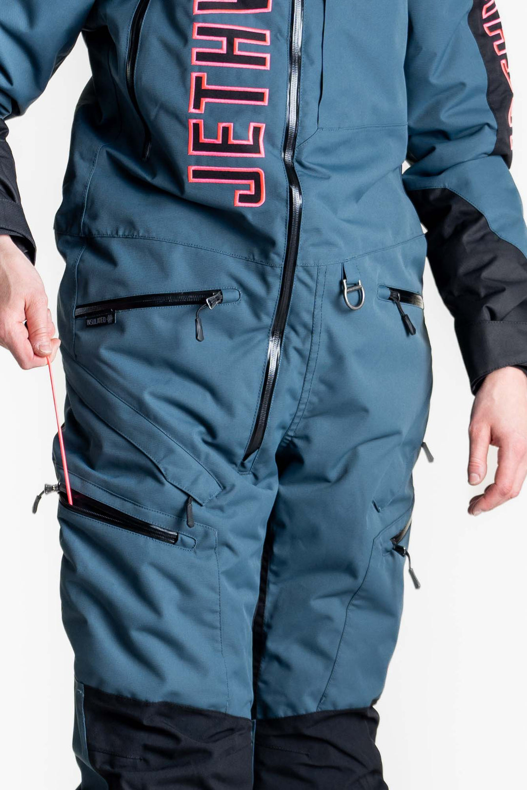 Jethwear w on yksivuorattu skootterin sininen haalari