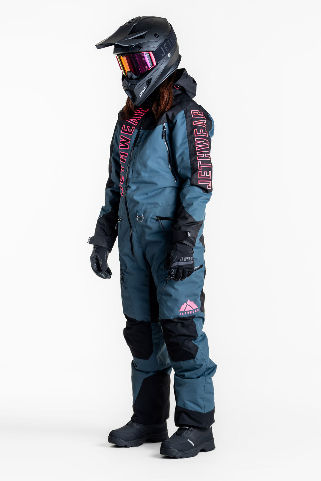 Jethwear w on yksivuorattu skootterin sininen haalari