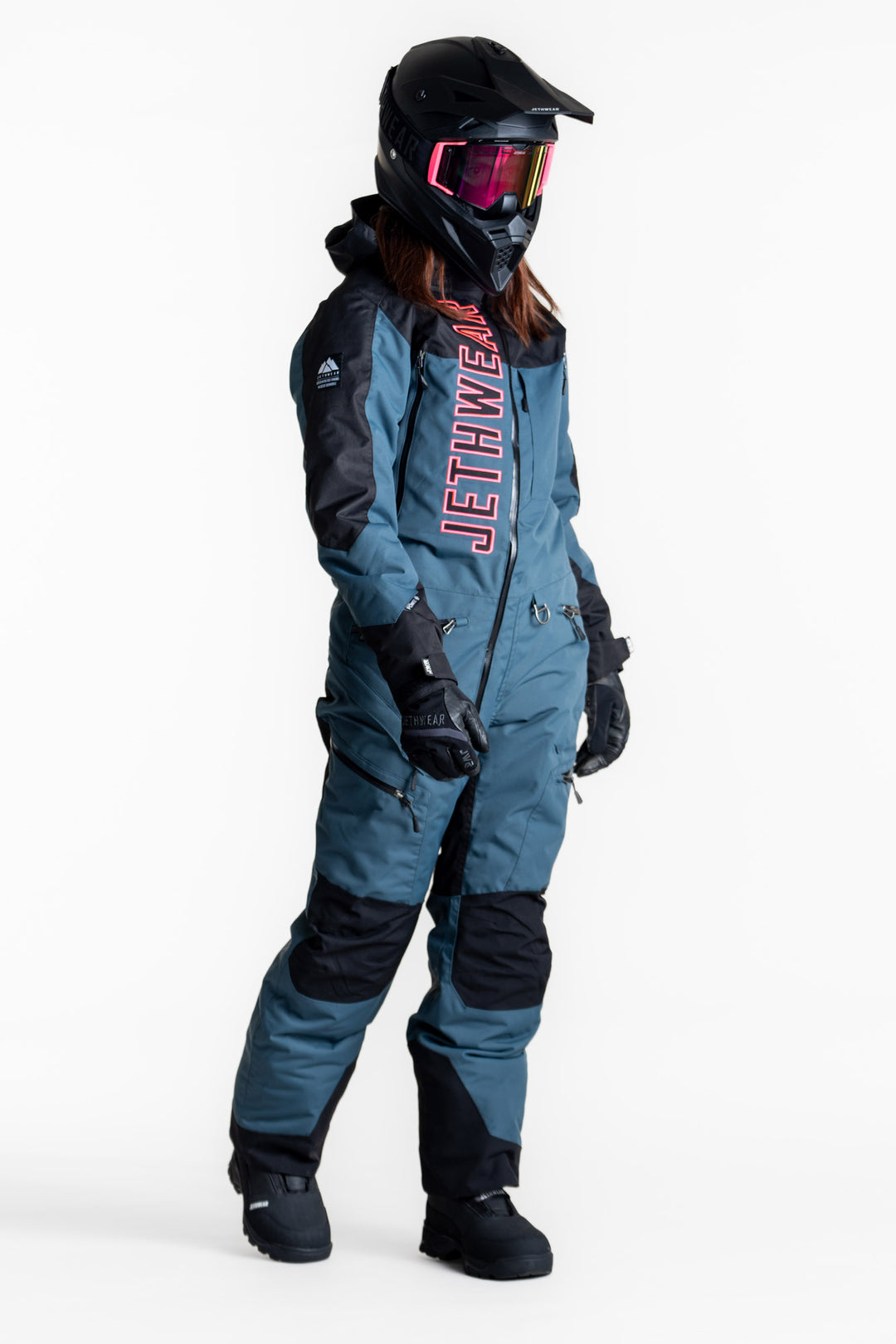 Jethwear w on yksivuorattu skootterin sininen haalari