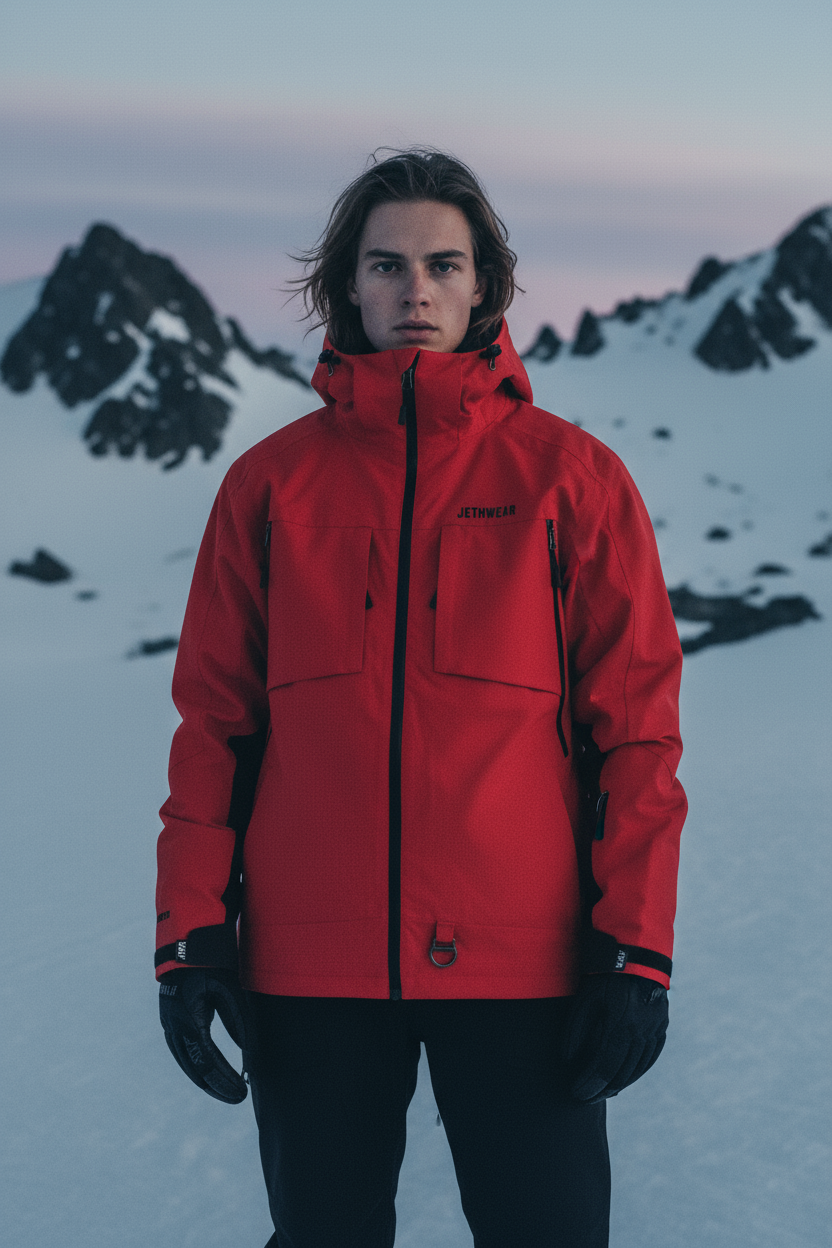Jethwear Burn Jacket - Röd Skaljacka