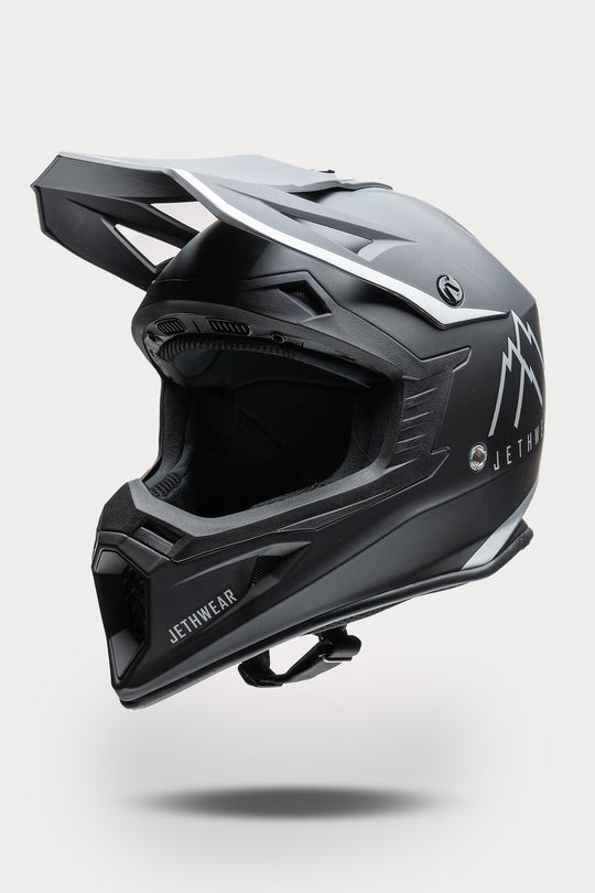 Jethwear Force Scooter Helmet Black/Silver