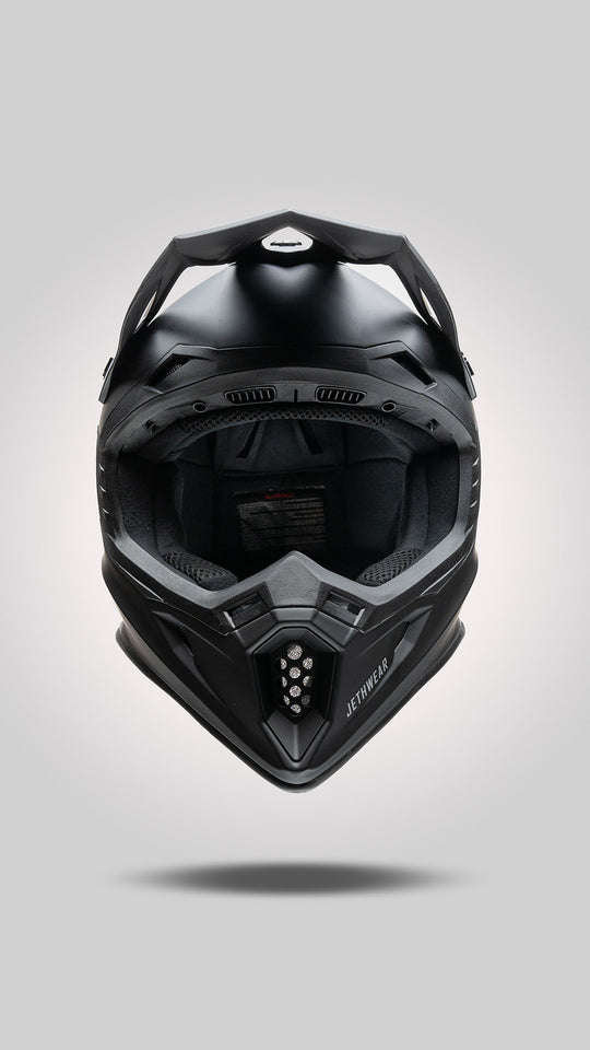 Jethwear Force Scooter Helmet Black/Silver