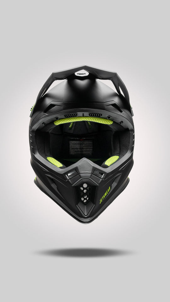 Jethwear Force Scooter Helmet Black/Yellow