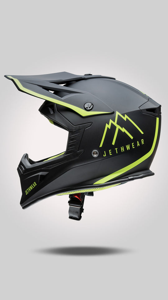 Jethwear Force Scooter Helmet Black/Yellow