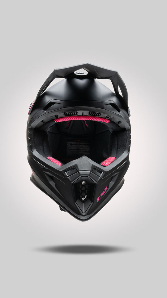 Jethwear Force Scooter Helmet Black/Pink