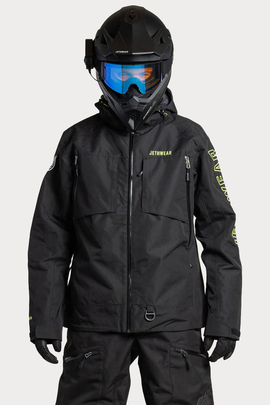 Jethwear Burn Jacket - Vuoraamaton skootteritakki, musta