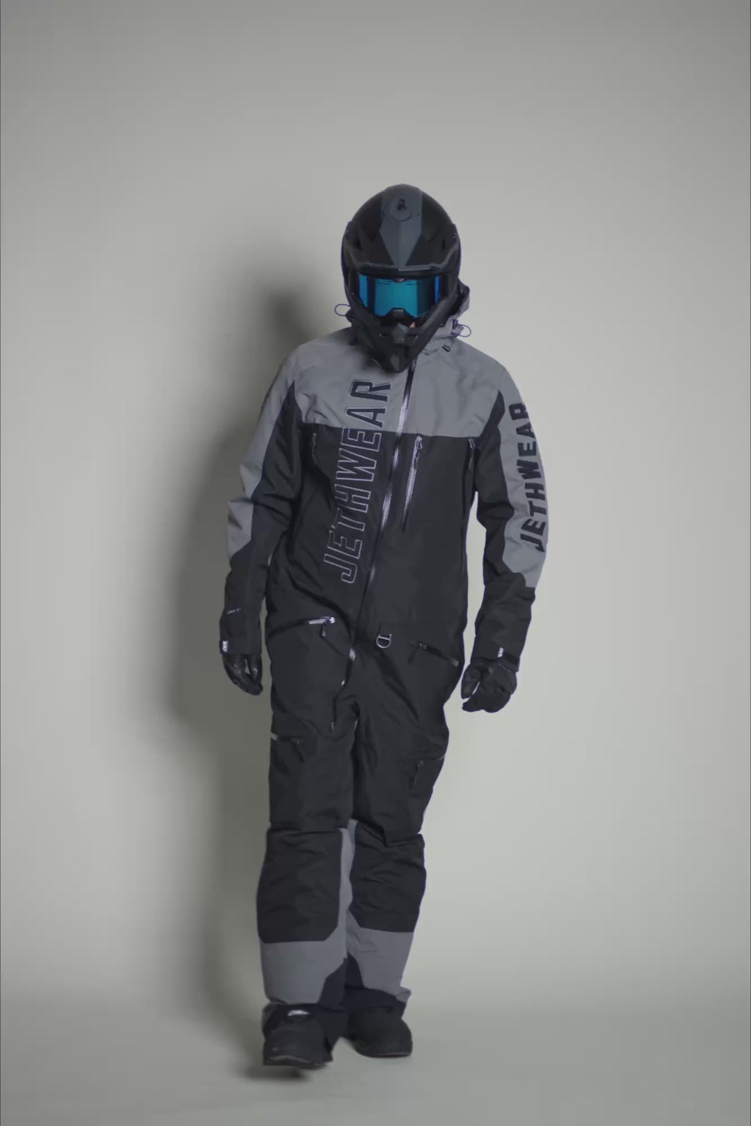 Jethwear the one shell monosuit black/grey
